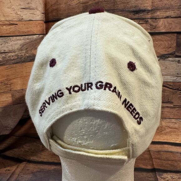 Attebury Grain Hat Cap Cream Adjustable H & L Strap Elevator Farm Outdoors - Picture 3 of 7